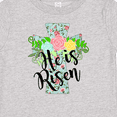 thumbnail image 4 of Inktastic He is Risen Floral Print Cross with Beautiful Flowers Boys or Girls Baby T-Shirt, 4 of 5
