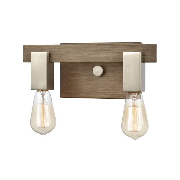 Elk Home 13-Inch Wide Axis Vanity Light, Transitional, Satin Nickel