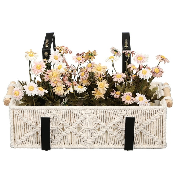 2 Pcs Flower Box Brackets Railing Planter Hooks Window Box Bracket Flower Box Brackets For Railings