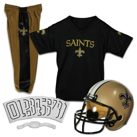Franklin Sports NFL New Orleans Saints Youth Licensed Deluxe Uniform Set, (Best Looking Youth Football Uniforms)