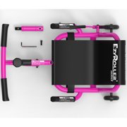EzyRoller: Mini - Pink - Ride-On Scooter, Cambering Motion, Pedal Free Cart, Hand Brakes, Extendable Frame, 45lb Capacity, Toddler & Kids Ages 2+