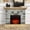 Brown, variant on 40-inch Electric Fireplace with Faux Brick and Remote Control