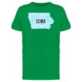 thumbnail image 1 of Iowa Dotted Map Ts Tee Men's -Image by Shutterstock, 1 of 1