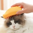 thumbnail image 4 of Cepillo para Pelo Gato Con Puerto Pulverización para Eliminar El Pelo Suelto Enredado (amarillo), 4 of 9