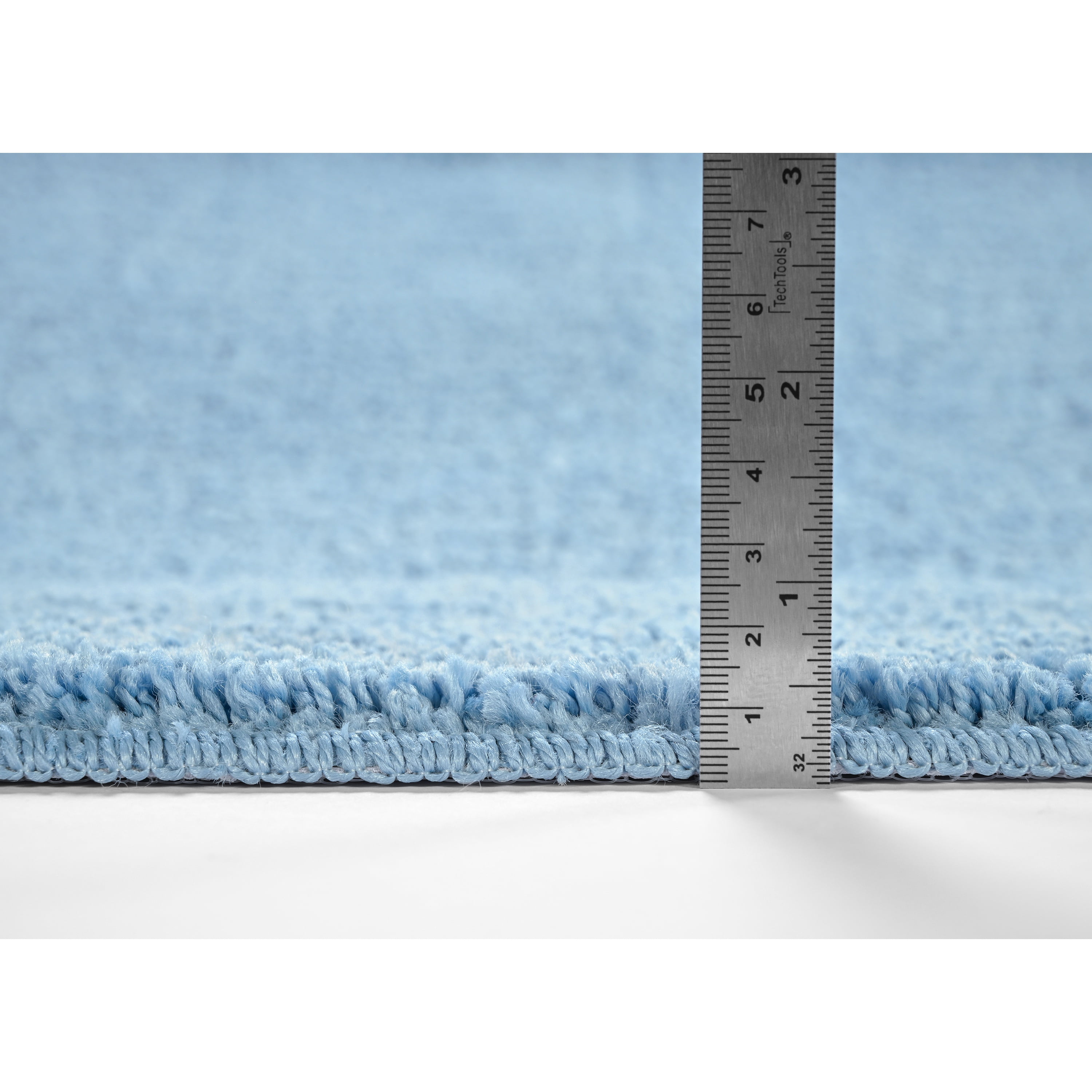 Garland Rug Gramercy Washable Bath Rug Set, 3 Piece (20"x34", Contour Rug, & Toilet Lid) Basin Blue