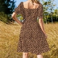 thumbnail image 3 of Robe Trapèze Imprimé Léopard Robe de Soirée pour Femmes 2024 Robe d'Anniversaire pour Femmes Robe sexy pour Femmes Robe de Soirée, 3 of 4