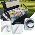 thumbnail image 5 of Golf Cart Seat Covers for 2 Seater,Hummingbird Microfiber Cart Seat Towel Blanket,Spring Farmhouse Oil Painting Sunflowers Absorbent Breathable Non Slip Bench Seats Protector for Golf Course 51"x31", 5 of 9