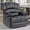 Gray Polyester Fabric 23.5" x 21.65" Seat, variant on 26" Width Oversized Power Lift Recliner Chair for Big Man Recliner with Heat and Massage, Hidden Cup Holder, Recliner Lift Chairs for Elderly, 400lbs