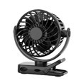 thumbnail image 3 of Ventilador personal de mano pequeño con clip, silencioso, para escalada, deportes, interior y exterior. negro, 3 of 9