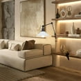 thumbnail image 2 of Kiven Battery Operated Clip-on Desk Lamp, 1-Light Dimmable Clip On Light with Flexible Arm,Remote Control, Modern Decorative Clamp Lamp for Bookshelf Cabinet,White DZ0001, 2 of 7