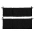 thumbnail image 6 of ARDEN Indoor / Outdoor Swing Cushion Set, 56 x 20, Water Repellent, Fade Resistant, Cushion Set for swing or bench Black Leala, 6 of 8