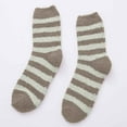 thumbnail image 4 of FYDUU Women's Crew Socks Fuzzy Socks Warm Winter Slipper Fluffy Sleep Home Fleece Soft Socks Cozy Comfy Striped Socks For Mens Womens, 4 of 4