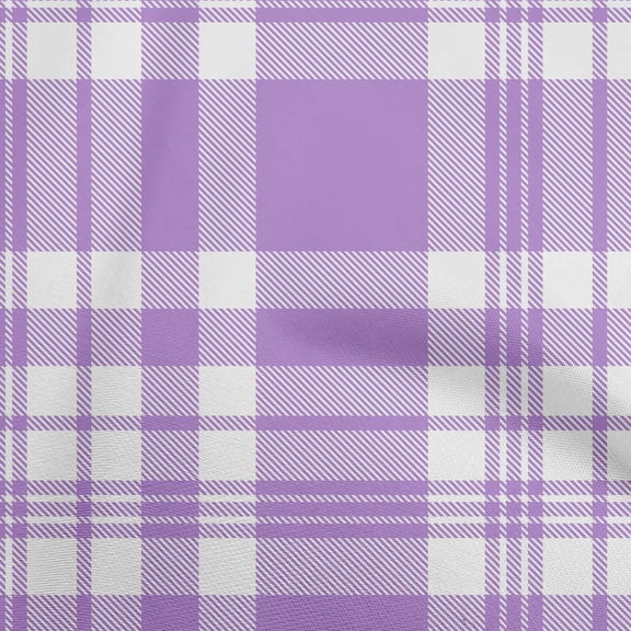 oneOone Viscose Jersey Amethyst Fabric Check Quilting Supplies Print Sewing Fabric By The Yard 60 Inch Wide