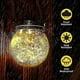 thumbnail image 5 of Solar Lanterns Outdoor, 2 Pack Hanging Solar Garden Lanterns with 30 LED, 5 of 5
