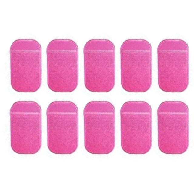 Toystoory Paquete de 10 alfombrillas antideslizantes, alfombrilla antideslizante exquisita para teléfono móvil, regalo, piezas prácticas para Artesanía Rojo