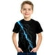 thumbnail image 2 of Gibobby Playeras Deportivas Camiseta para niños pequeños y niñas, camiseta con estampado 3D genial a la moda, regalo, camiseta a la moda para niños, camiseta para niños, camis(Azul, 4-5 Años), 2 of 3