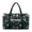 Butterfly & Green Fern, variant on Blue Turtles & Flower Pattern Large Travel Duffel Bags Unisex Casual Weekender for College Student with Luggage Handle Strap & Quilting Design