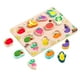 thumbnail image 4 of Rompecabezas de madera Rompecabezas de madera Peg Puzzle Juguete Educación colorida Forma múltiple frutas Yotijar none, 4 of 6