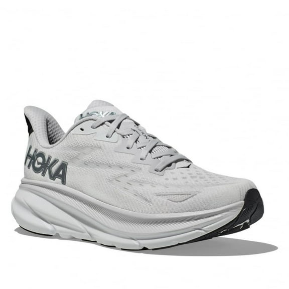 Hoka Men's Clifton 9 Sneaker, Nimbus Cloud/Steel Wool, 10