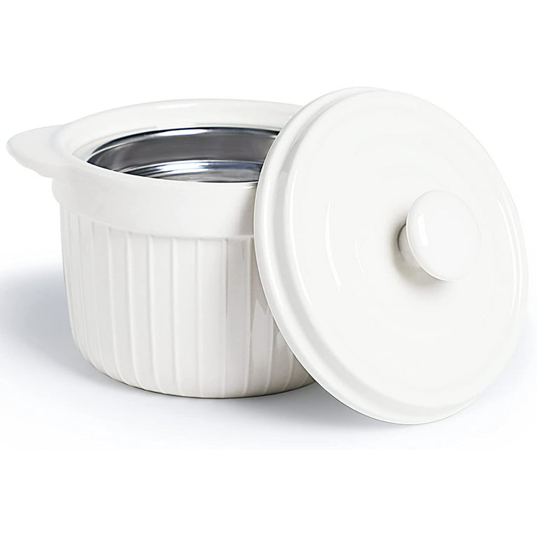 Ceramic Bacon Grease Container With Strainer, 2 Color Options 