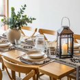 thumbnail image 6 of Brown Aztec Round 13 Inch Placemats Set of 6, Boho Southwest Ethnic Neutral Motifs HeatResistant Non Slip Place Mats for Dining Table, Wipeable Braided Kitchen Table Mats for Housewarming, 6 of 9