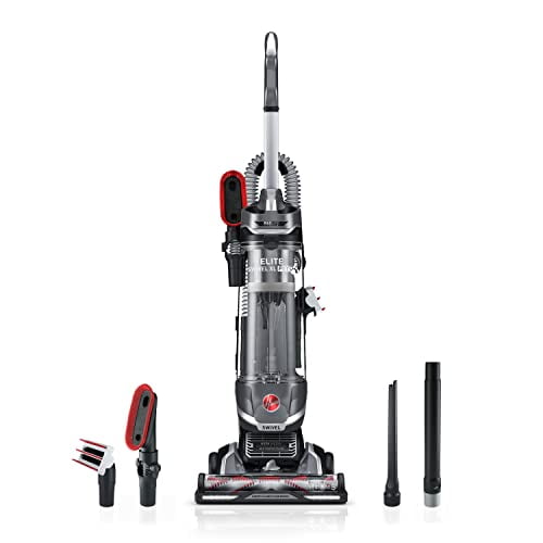 Aspiradora para mascotas Hoover MaxLife Elite Swivel XL, vertical sin bolsa, con filtro de carbón activado, sistema MaxLife y tecnología WindTunnel. Aspiradoras con cable para uso doméstico.
