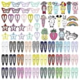 thumbnail image 1 of Pinzas para el cabello de colores, pasadores metálicos, lindas pinzas para el cabello con broches para niñas, bebés y niños - 2, 1 of 5