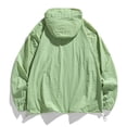 thumbnail image 4 of VeFlora Men's Casual Color Windbreaker - Lightweight Outdoor Sun Jacket with UPF Protection for Spring and Summer Travel(Light Green/XXL), 4 of 4