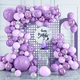 thumbnail image 5 of Guirnalda De Globos Mariposa Kit De Globos Para Cumpleaños, Morado, 5 of 5