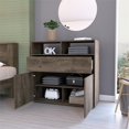 thumbnail image 3 of FM FURNITURE Robe Gianna Marron Foncé en Bois d'Ingénierie, 3 of 7