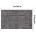 thumbnail image 6 of Unique Bargains Geometry Bathroom Rug Mat Soft Absorbent Non-Slip Comfortable Bath Rugs Dark Gray 20" x 32", 6 of 6