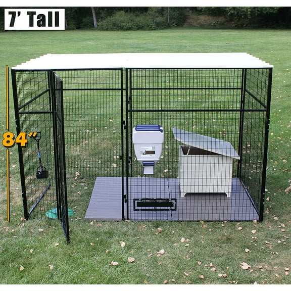 K9 Kennel Store 7' Tall 6’ X 10’ Welded Wire Ultimate Dog Kennel System