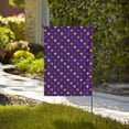 thumbnail image 4 of Easygdp Purple Mardi Gras Garden Flag Yard Flag Welcome Flag, Double-Sided, Weather Resistant for Outdoor Decor - 28"x40", 4 of 9