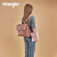 thumbnail image 5 of Wrangler Backpack Purse for Women Vegan Leather Fashion Anti Theft Convertible Backpack with Adjustable Strap, Large-Dark Pink, 5 of 10