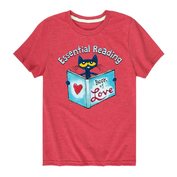 Pete The Cat - The Book Of Love - Toddler And Youth Short Sleeve Graphic T-Shirt