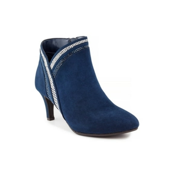 Karen Scott Halena Sparkle Booties Women's Shoes, navy micro, Size 5.0