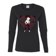 thumbnail image 2 of Wild Bobby, Betty Boop Sugar and Spice Wink Betty Boop Womens Long Sleeve T-Shirt, Black, Small, 2 of 5