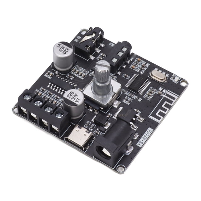 Placa amplificadora Bluetooth Módulo amplificador digital estéreo de doble canal de alta potencia 2x50W DC12‑24V