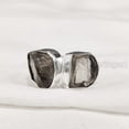 thumbnail image 2 of Natural Smoky Quartz Ring, Rough Quartz Gemstone Ring, 2 Stone Adjustable Ring, 925 Sterling Silver, Womens Ring, Christmas, Thanksgiving, Handmade, Statement Jewelry, Rough Gemstone Jewelry, 2 of 6