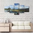 thumbnail image 2 of TISHIRON 5PCS Framed Canvas Wall Art Set,50"x24" Sawgrass Golf Course Canvas Art Decor, 2 of 7