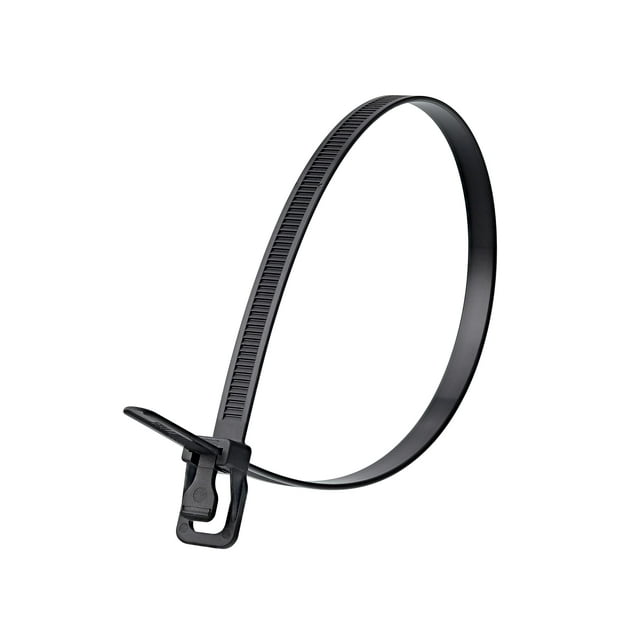 Brida para cables RETYZ de 18 pulgadas, negra, reutilizable, 20 unidades, 54 kg