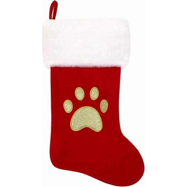 sasyxdc 20 Inches Monogram Christmas Stockings Red Velvet with White Super Soft Plush Cuff Embroidered Xmas Stockings Classic Personalized Stocking Decorations for Family Holiday Season D