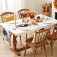 thumbnail image 3 of Navy Blue Fall Cotton Linen Rectangle Table Runners 13"x36", Pumpkin Botanical Autumn Thanksgiving Coffee Table Runner Dresser Scarves Luxury Table Runners for Wedding Party Banquet Dinner Decor, 3 of 8