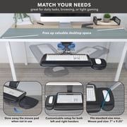 Mount-It! Full Motion Under Desk Keyboard Tray with Soft Gel Mouse Pad, Ergonomic