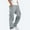 Gray, variant on ZZwxWA Men's Cargo Pants Plus Size Drawstring Elastic Waist Fall Work Pants Casual Plain Sport Trousers with Multi Pockets Sale