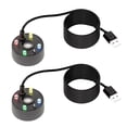 thumbnail image 3 of Tryvkinvive 2 Pcs Mist Maker Fogger Ultrasonic Fog Machine Fountain Halloween Cauldron Mister Fogger Water Garden Pond Foggers Air Humidifier with LED Light Flashes for Halloween Party Decorations, 3 of 7