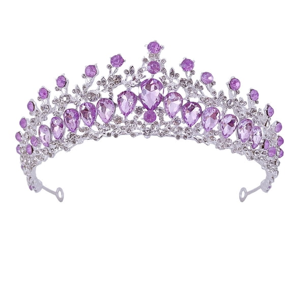 Women Wedding Crown, Rhinestone Crown, Zinc Alloy Exquisite Rhinestone Bride Crown Durable Shiny And Exquisite Not Easy To Deform To Add Glory To Your Hairstyle