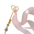 thumbnail image 1 of Cat Ribbon Wand Beaded Bell Star Heart Cat Teaser Ribbon Cat Interactive Toy, 1 of 10