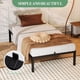 thumbnail image 5 of Tamaño individual-size noise-free metal platform marco de cama con metal slat support, no box spring required, fácil montaje, 5 of 8