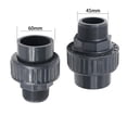 thumbnail image 2 of 2Pcs Pool Pump Connector External Thread Union External Thread Quick Connector, 2 of 8